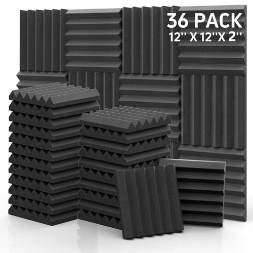 Sound Proof Foam Panels - 12 x 12 x 2...