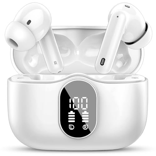 Wireless Earbuds, Bluetooth 5.4 Headphones Bass Stereo, Ear...