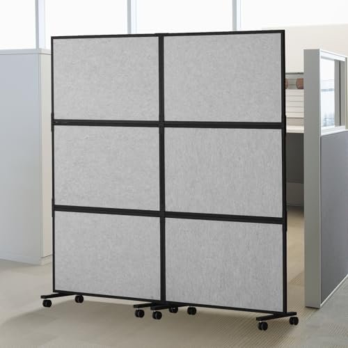 VEVOR Office Divider, 2 Panel Office Partition,...