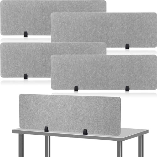 Yaomiao 4 Pack Acoustic Desk Divider Soundproof Desk...