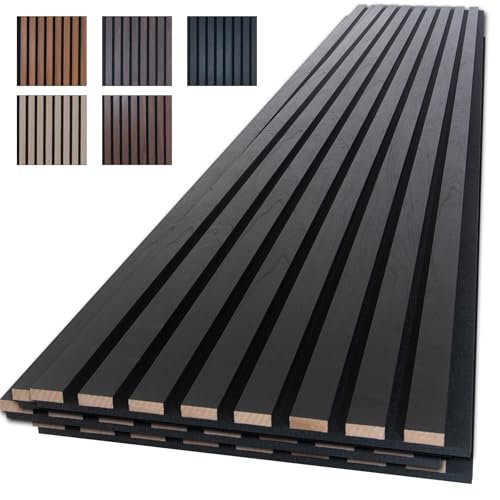 NeatiEase Wood Slat Wall Panels, 4-Piece 96