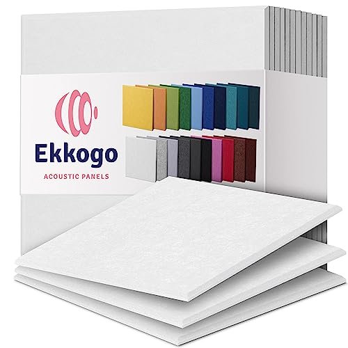 Ekkogo Acoustic Panels 12-Pack Soundproof Wall Panels...