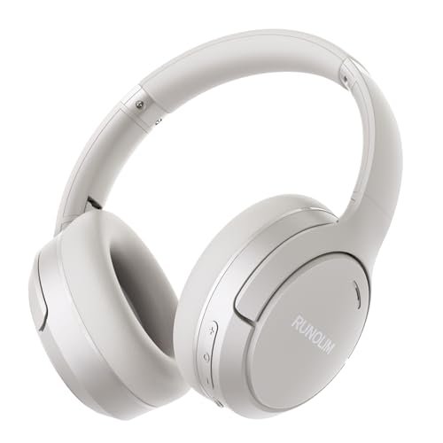 RUNOLIM Hybrid Active Noise Cancelling Headphones, 70H...