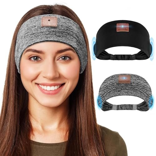 Mixiba 2-Pack Sleeping Headphones, Headband Headphones with...