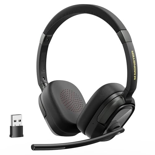 Monster VoiceLink 200 Wireless Headset with Mic for Work,...
