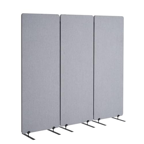 VEVOR Office Partitions, 3 Panel PET Polyester Soundproof...