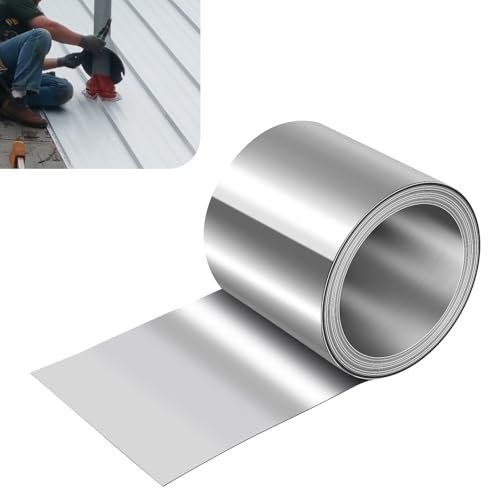 ELECTRAPICK Aluminum Flashing Roll,6in x 10ft Metal Roof...