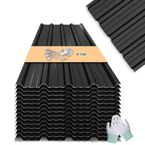 Metal Roofing Panels - 10 Pcs Waterproof Heavy Duty Metal...