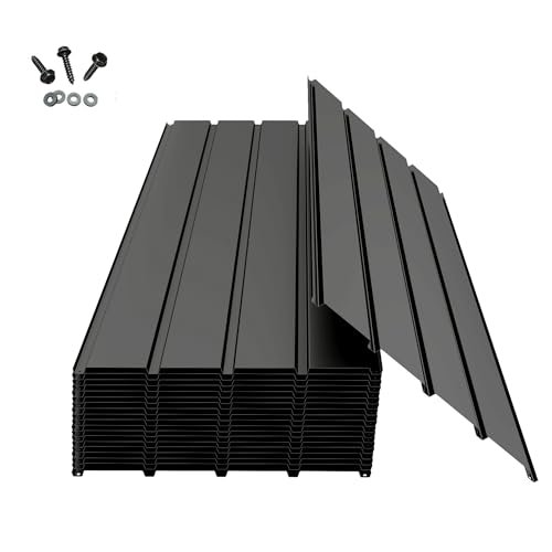 Domi Metal Roofing Panels 20 PCS, Galvanized Steel...