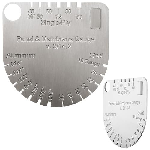 Panel & Membrane Gauge Shingle - Upgraded Stainless Steel...