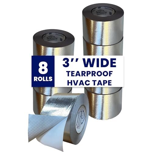 BlueTex Insulationㅤ HVAC Aluminum Foil Tape 3 inch x 150...