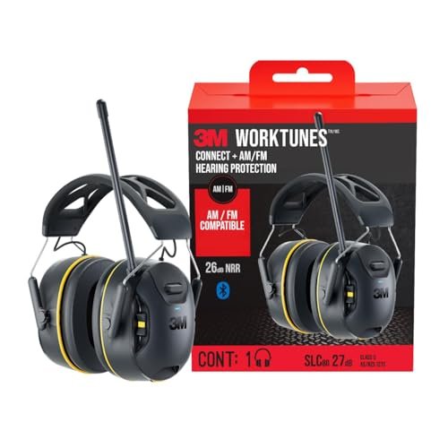 3M WorkTunes Connect + AM/FM Wireless Hearing Protector...