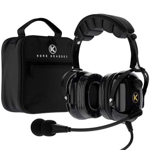 KA-1 General Aviation Headset for Pilots - Mono and...
