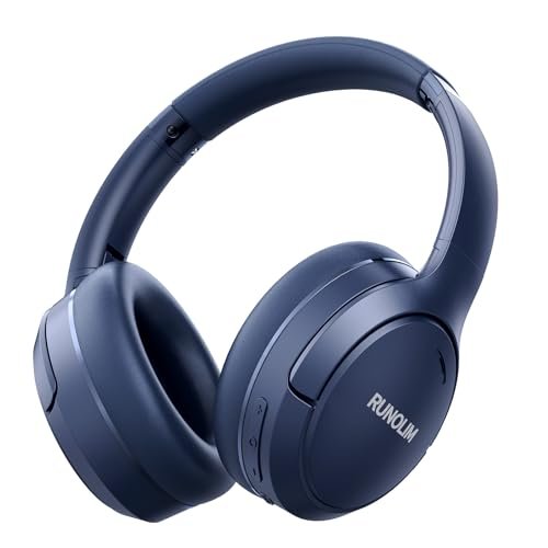 RUNOLIM Hybrid Active Noise Cancelling Headphones, 65H...