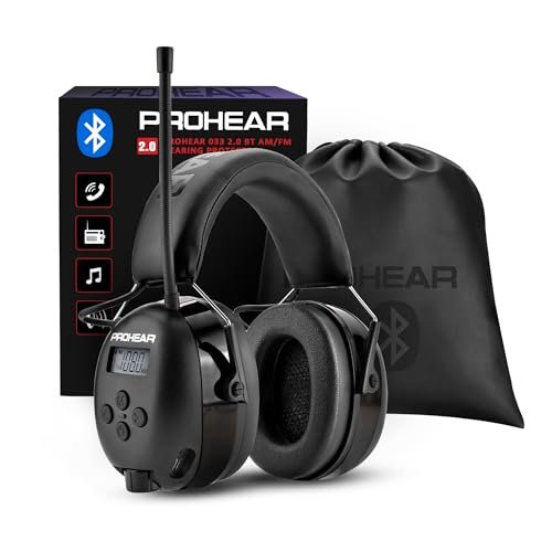 PROHEAR 033 Upgraded Bluetooth 5.4 Hearing Protection...