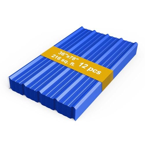12 Pack PPGI Metal Roofing Panels, 72