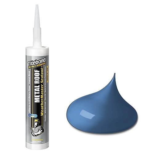 Titebond WeatherMaster Metal Roof Sealant, Blue – Premium...