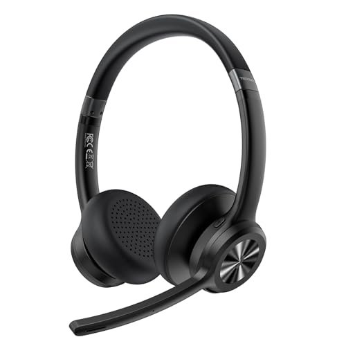 TECKNET Wireless Headset, Bluetooth Headset with Noise...