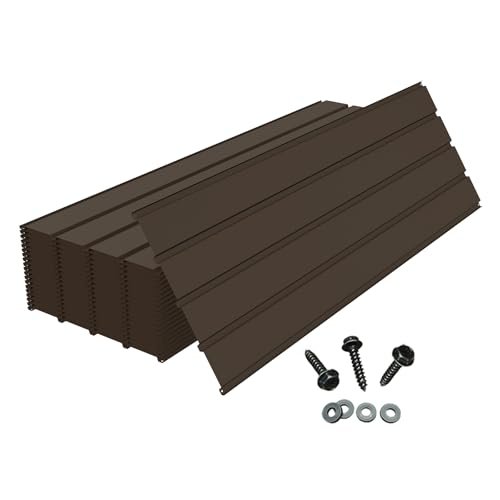 Domi Metal Roofing Panels 20 PCS, Galvanized Steel...