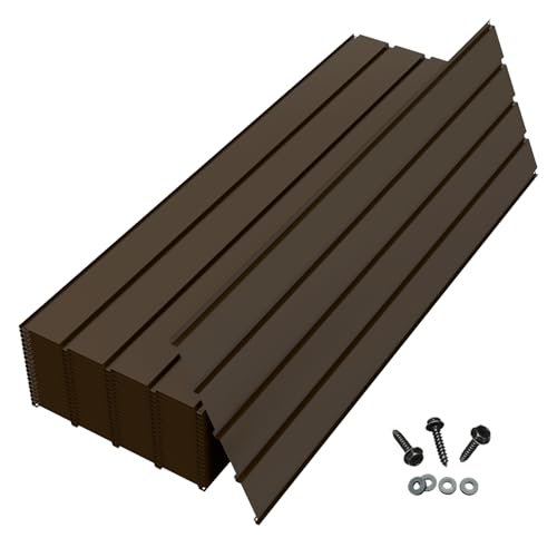 Domi Metal Roofing Panels 20 PCS, Galvanized Steel...