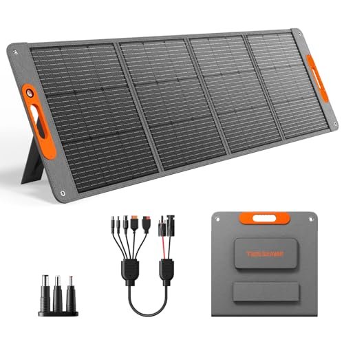 200W Portable Solar Panel for Power Station, 24% High...