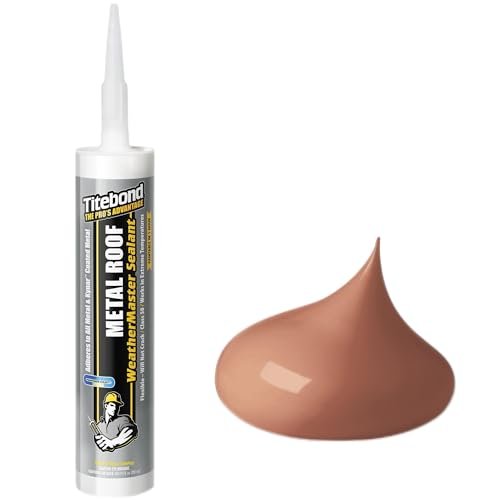 Titebond WeatherMaster Metal Roof Sealant, Copper – Premium...