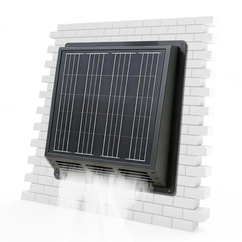 Solar Roof Ventilator Fan: 2500 RPM High-Speed Exhaust Fan...