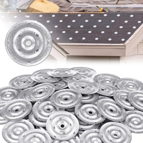 Shimeyao 100 Pcs Roofing Insulation Barbed Plates...