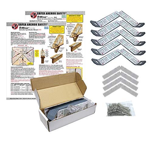 1075 D- Minus Roof Anchor 10 Pack with Fasteners &...
