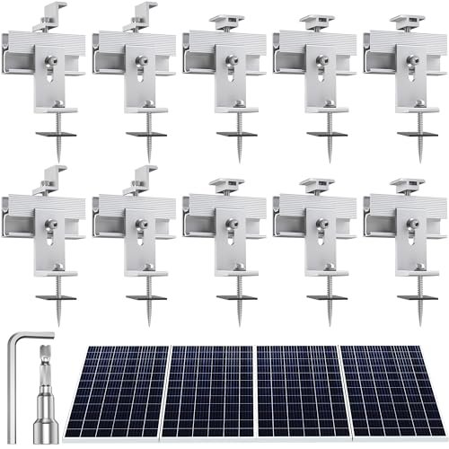 Solar Panel Mounting Brackets Kit 10Pcs Solar Roof Mount...