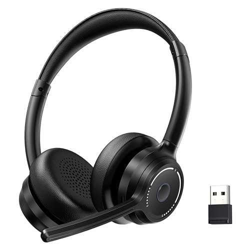 Gixxted (2026 Upgraded) Wireless Headset with Mic for Work,...