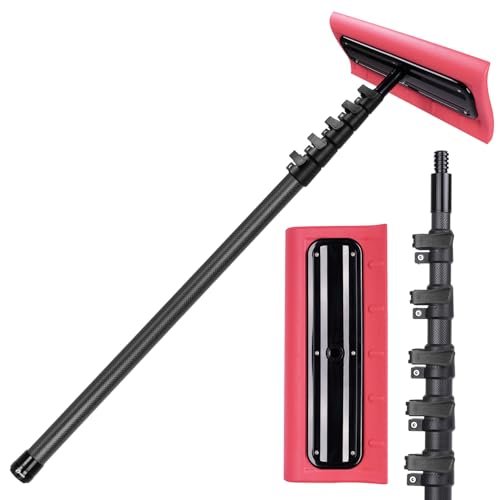 DOBEN Carbon Fiber Snow Roof Rake, 4.7-24FT Extendable...