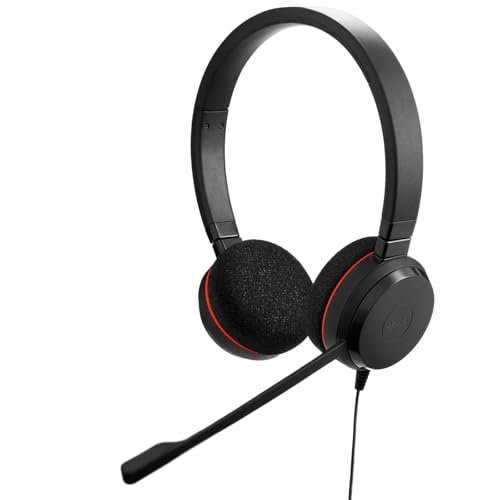 Jabra Evolve 20 Wired Headset (2025 Edition) - Dual-Ear...