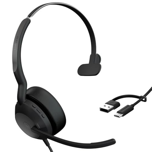 Jabra Evolve2 50 Wired Single-Ear Headset - Noise...