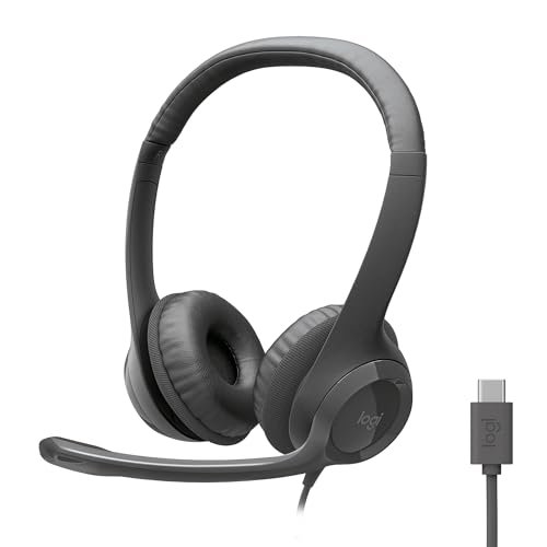 Logitech H391 Wired Headset for PC/Laptop, Stereo...