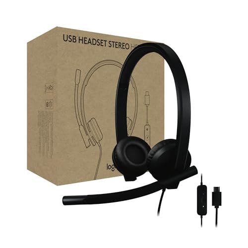 Logitech H570e USB Headset with Microphone for PC and...