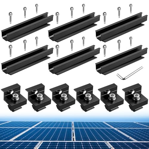 Anbte Solar Panel Bracket Kit, 6 Pcs 7.87 in Aluminium...