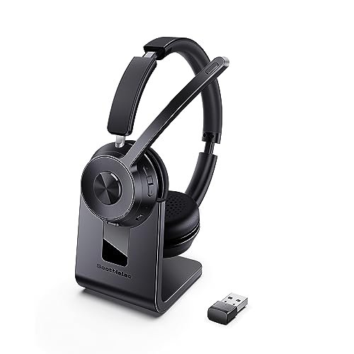 (Upgraded Version) Wireless Headset, Bluetooth Headset with...