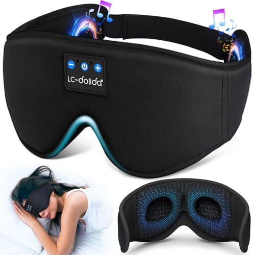 LC-dolida Sleep Headphones, 3D Sleep Mask Bluetooth...