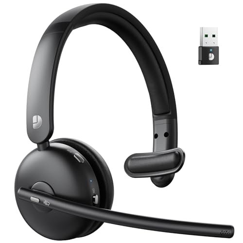 Dytole Wireless Headset with Mic for Work, Bluetooth...