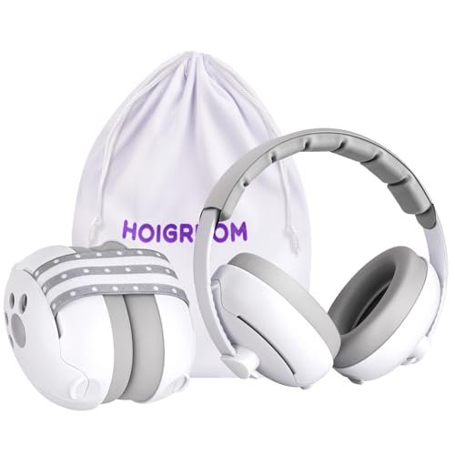 Baby Headphones for Noise, 2-in-1 Baby Ear Muffs Noise...