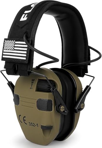 Floriogra Electronic Ear Protection for Shooting with 5X...
