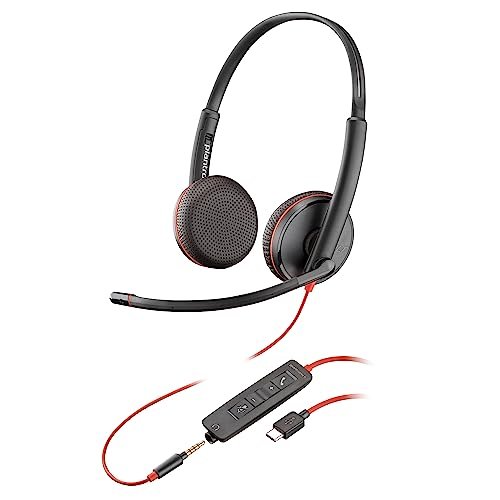 Poly Blackwire 3225 Wired Headset (Plantronics) -...