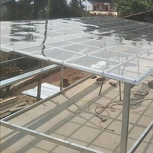 Durable Clear Polycarbonate Greenhouse Roof Panel 4' x 16'...