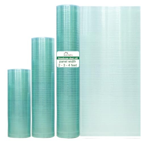 RAUMPA Polycarbonate Greenhouse Panels 4 x 32 ft, Clear...