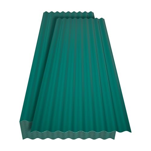 Corrugated Resin Roofing Panels 25Pcs 60.2×20.67 Inches...
