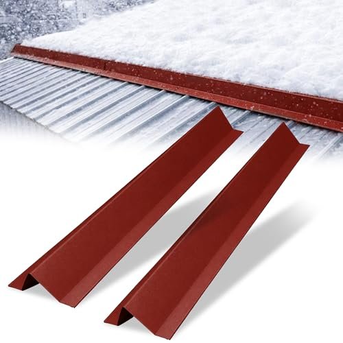 HR Metal Roof Snow Guards, Snow Stops 80ft Kit (Mid-Mich...