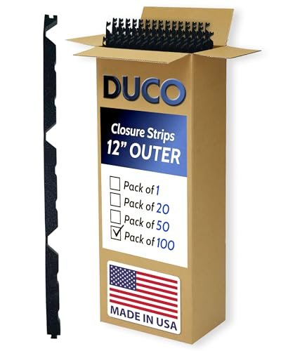 Duco USA-Made Outer R Panel Foam Closure Strips - 100...