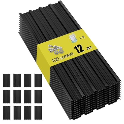 Metal Roof Panels - 12 Pcs Corrugated Pergola Roofing...