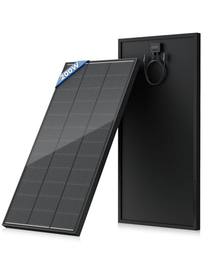 Rvpozwer 200 Watt Solar Panel 18BB, 25% High Efficiency,...